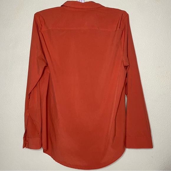 Eddie Bauer | Women's Orange button down shirt Size L - Picture 3 of 10